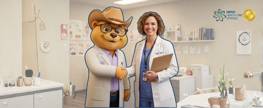 A speech-language pathologist working with a child on language skills using colorful blocks.